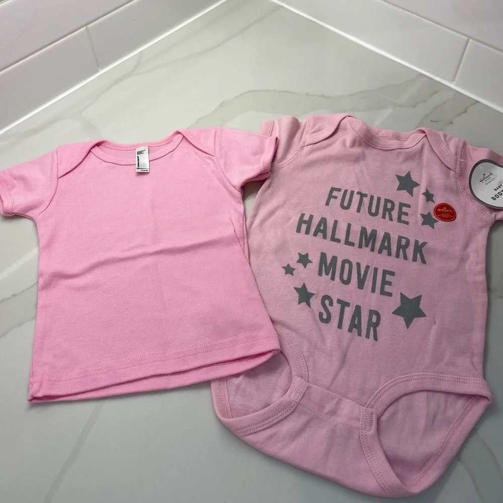 HALLMARK/AMERICAN APPAREL COTTON ONESIE/TEE SET NEW